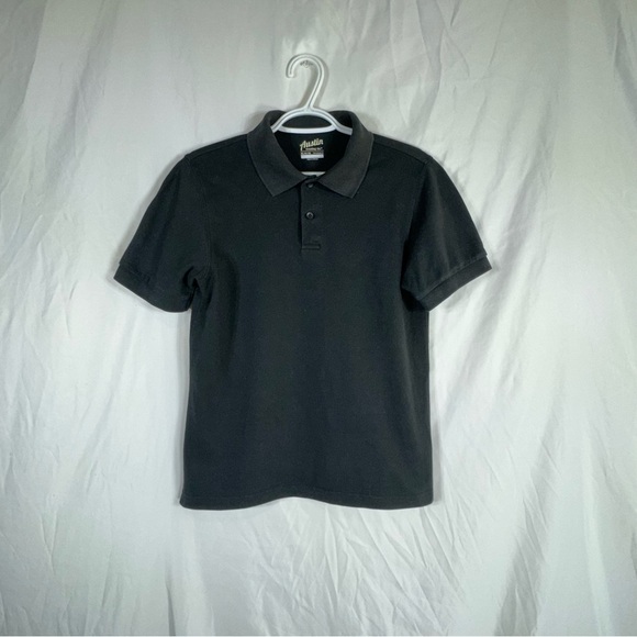 Austin Trading Co Kids Black Uniform Polo Shirt - Picture 1 of 5